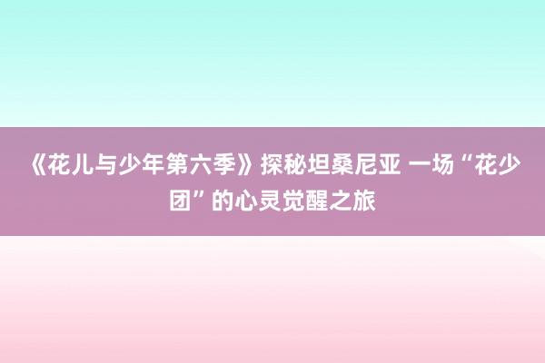 《花儿与少年第六季》探秘坦桑尼亚 一场“花少团”的心灵觉醒之旅